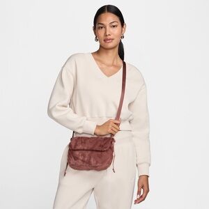 Nike Sportswear Futura 365 Faux Fur Crossbody Bag - Maroon